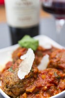 Boulettes de viande et capellini