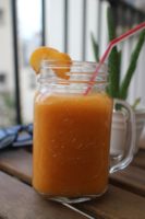 Smoothie melon pêche